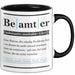 Beamter Tasse Geschenk Humorvoll Kollege Abschiedsgeschenk Schwarz Trendation