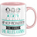Hip-Hop-Produzentin Geschenk Tasse Becher Die Frau Die Allen Kann Geschenkidee für eine Hip-Hop-Produzentin Lustig Rosa Trendation