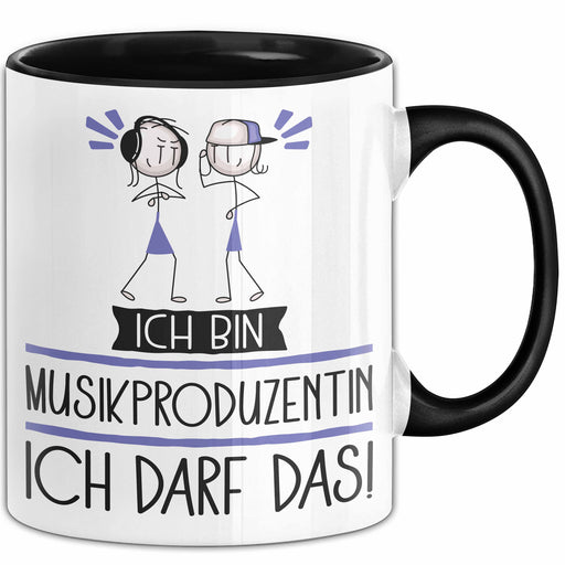 Geschenk für Musikproduzentin Tasse Lustige Geschenkidee Geburtstag Ich Bin Musikproduzentin Ich Darf Das Trendation