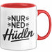 Österreich Wien Wienerisch Tasse Geschenk Lustige Geschenkidee Spruch Nur Ned Hudln Rot Trendation