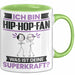 Hip-Hop-Fan Tasse Geschenk für Hip-Hop-Fan Geburtstag Lustiger Spruch Kaffee-Becher Was Ist Deine Superkraft Grün Trendation
