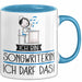 Geschenk für Songwriterin Tasse Lustige Geschenkidee Geburtstag Ich Bin Songwriterin Ich Darf Das Blau Trendation