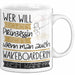 Wakeboarderin Tasse Geschenk Spruch Wer Will Schon Prinzessin Sein Wenn Man Auch Wakeboarderin Sein Kann Weiß Trendation
