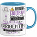 Dirigentin Tasse Geschenk Lustiger Spruch Bitte Erheben Sie Sich Seine Majestät Die Dirigentin Betritt Den Raum Blau Trendation