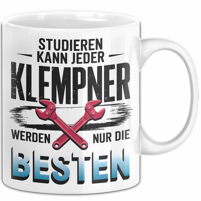 Klempner Tasse Geschenk Besten Werden Klempner Geschenkidee Weiß Trendation