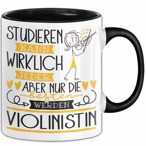 Violinistin Tasse Lustiges Geschenk Studieren Kann Wirklich Jeder Nur Die Besten Werden Violinistin Trendation