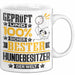 Hundebesitzer Geschenk Lustiger Spruch für Hundebesitzer Geschenkidee Bester Hundebesitzer Der Welt Weiß Trendation