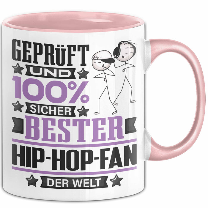 Hip-Hop-Fan Geschenk Lustiger Spruch für Hip-Hop-Fan Geschenkidee Bester Hip-Hop-Fan Der Welt Rosa Trendation