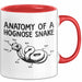 Reptil Schlange Tier Tasse Geschenk Lustige Geschenkidee Spruch Anatomie Einer Hakennasennatter Rot Trendation