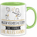 Musikveranstalterin Geschenk Tasse Becher Die Frau Die Allen Kann Geschenkidee für eine Musikveranstalterin Lustig Grün Trendation