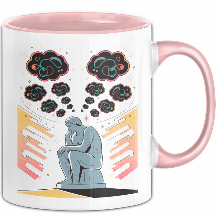 Philosoph Tasse Geschenk Lustige Geschenkidee Spruch Für Tief Denker Rosa Trendation