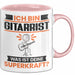 Gitarrist Tasse Geschenk für Gitarrist Geburtstag Lustiger Spruch Kaffee-Becher Was Ist Deine Superkraft Rosa Trendation