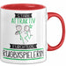 Rugbyspielerin Tasse Geschenk Becher Stark Attraktiv Furchtlos Rugbyspielerin Lustige Geschenkidee Rot Trendation