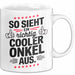 Onkel Sarkastisch Sarkasmus Tasse Geschenk Lustige Geschenkidee Spruch So Sieht Ein Richtig Cooler Onkel Aus Weiß Trendation