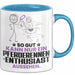 Pferderennen-Enthusiast Geschenk Tasse So Gut Kann Nur Ein Pferderennen-Enthusiast Aussehen Geschenkidee Kaffee-Becher Blau Trendation