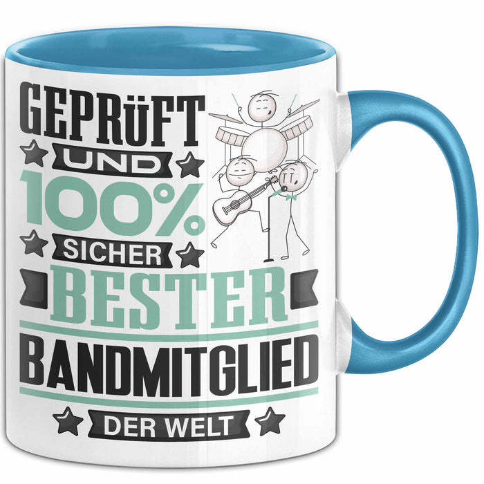 Bandmitglied Geschenk Lustiger Spruch für Bandmitglied Geschenkidee Bester Bandmitglied Der Welt Blau Trendation