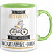 Mountainbike-Guide Tasse Geschenk Becher Stark Attraktiv Furchtlos Mountainbike-Guide Lustige Geschenkidee Grün Trendation