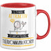 Tierkommunikatorin Tasse Geschenk Becher Stark Attraktiv Furchtlos Tierkommunikatorin Lustige Geschenkidee Rot Trendation