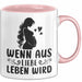 Schwangerschaft Tasse Geschenk Wenn Aus Liebe Leben Wird Geschenkidee Schwangere Frau Rosa Trendation