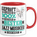 Jazz-Musiker Geschenk Lustiger Spruch für Jazz-Musiker Geschenkidee Bester Jazz-Musiker Der Welt Rot Trendation