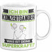 Konzertgänger Tasse Geschenk für Konzertgänger Geburtstag Lustiger Spruch Kaffee-Becher Was Ist Deine Superkraft Weiß Trendation