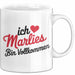 Marlies Tasse Geschenk Ich Bin Vollkommen Marlies Geschenkidee Geburtstag Weiß Trendation