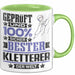 Kletterer Geschenk Lustiger Spruch für Kletterer Geschenkidee Bester Kletterer Der Welt Grün Trendation