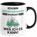 Mountainbiker Geschenk Tasse Lustiger Spruch Ich Bin Mountainbiker Warum Weil Ich Es Kann Geschenkidee Bester Mountainbiker Geburtstag Kaffee-Becher Trendation