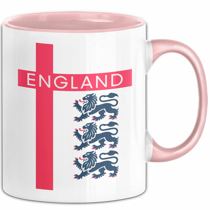 England Flagge London Tasse Geschenk Lustige Geschenkidee Spruch Rosa Trendation
