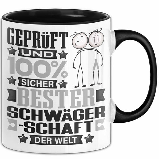 Schwägerschaft Geschenk Lustiger Spruch für Schwägerschaft Geschenkidee Bester Schwägerschaft Der Welt Schwarz Trendation