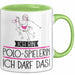 Geschenk für Polo-Spielerin Tasse Lustige Geschenkidee Geburtstag Ich Bin Polo-Spielerin Ich Darf Das Grün Trendation