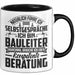 Bauleiter Tasse Geschenk Natürlich Führe Ich Selbstgespräche Baustellen-Leiter Trendation