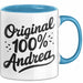 Andrea Tasse Geschenk Original 100% Andrea Geschenkidee Geburtstag Blau Trendation