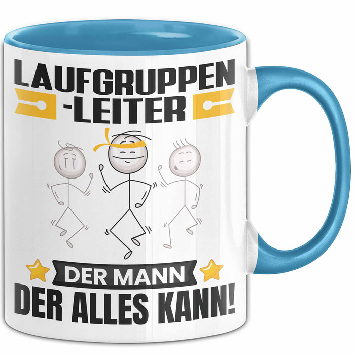 Laufgruppenleiter Tasse Geschenk für Laufgruppenleiter Der Mann Der Alles Kann Geschenkidee zum Geburtstag Blau Trendation