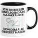 Kajakfahrer Geschenk Tasse Lustige Geschenkidee Geburtstag für Kajakfahrer Ich Bin Dieser Legendäre Kajakfahrer Von Dem Alle Geredet Haben Kaffee-Becher Schwarz Trendation