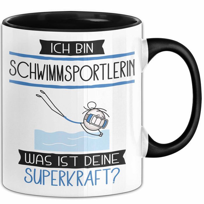 Schwimmsportlerin Geschenk Tasse Ich Bin Schwimmsportlerin Was Ist Deine Superkraft Geschenkidee Lustig Geburtstag Weihnachten Trendation