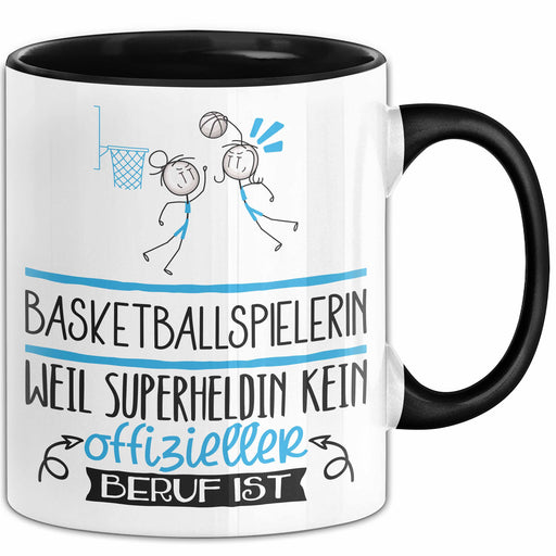 Basketballspielerin Geschenk Tasse Lustiger Spruch Basketballspielerin Weil Superheldin Kein Offizieller Beruf Ist Geschenkidee Trendation