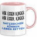 Deutschlehrer Unterricht Tasse Geschenk Lustige Geschenkidee Spruch Wir Essen Kinder Rosa Trendation