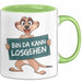 Erdmännchen Tier Tasse Geschenk Lustige Geschenkidee Spruch Bin Da Kann Losgehen Grün Trendation