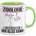 Zoologe Tasse Geschenk für Zoologe Der Mann Der Alles Kann Geschenkidee zum Geburtstag Grün Trendation