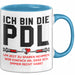 Krankenschwester Pflege Betreuung Tasse Geschenk Lustige Geschenkidee Spruch Ich Bin Die Pdl Blau Trendation