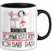 Geschenk für Tonmeisterin Tasse Lustige Geschenkidee Geburtstag Ich Bin Tonmeisterin Ich Darf Das Trendation