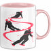 Ski Tasse Geschenk Grafik Skifahrer Becher Rosa Trendation