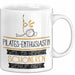 Pilates-Enthusiastin Weil Es Keinen Schöneren Beruf Gibt Tasse Geschenk für Eine Pilates-Enthusiastin Lustig Weiß Trendation