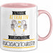 Rucksacktouristin Tasse Geschenk Becher Stark Attraktiv Furchtlos Rucksacktouristin Lustige Geschenkidee Rosa Trendation