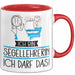 Geschenk für Segellehrerin Tasse Lustige Geschenkidee Geburtstag Ich Bin Segellehrerin Ich Darf Das Rot Trendation