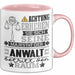 Anwalt Geschenk Tasse Lustiger Spruch Erheben Sie Sich Der Anwalt Betritt den Raum Rosa Trendation