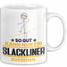 Slackliner Geschenk Tasse So Gut Kann Nur Ein Slackliner Aussehen Geschenkidee Kaffee-Becher Weiß Trendation