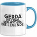 Gerda Tasse Gerda – Die Frau. Der Mythos. Die Legende. Geschenk Blau Trendation