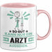 Arzt Geschenk Tasse So Gut Kann Nur Ein Arzt Aussehen Geschenkidee Kaffee-Becher Rosa Trendation